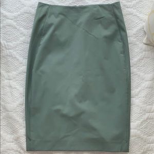 The limited sage green pencil skirt